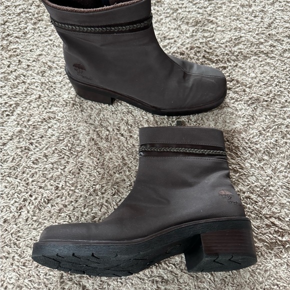 Weather Protectors By Totes Women Brown Ankle Boots Size Zip Women Size 8 - Picture 3 of 6